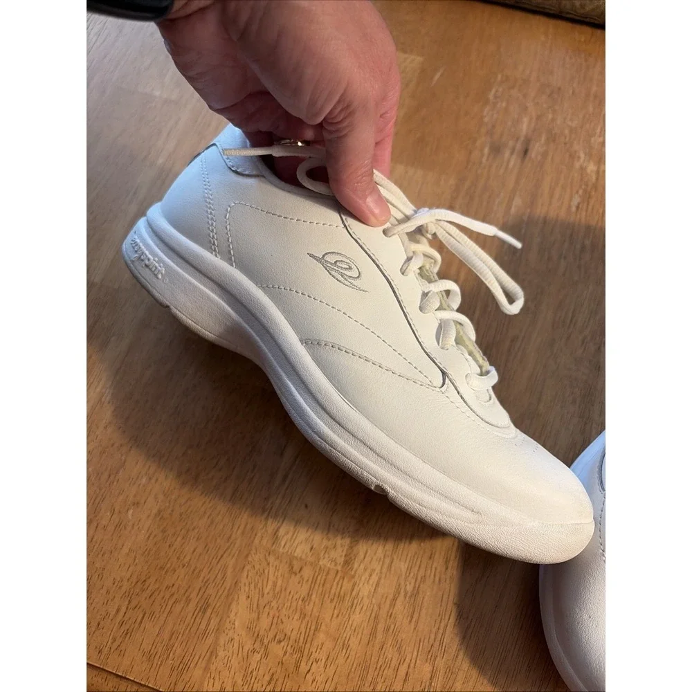 Easy Spirit Tennis Shoes, Women's Shoes Size 7, US 7, Plain White Shoes, Lace Up